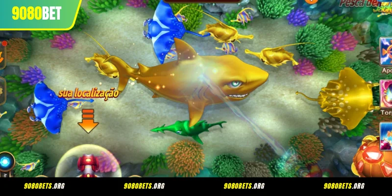Sistema de Recompensas e Tipos de Armas Jackpot Fishing
